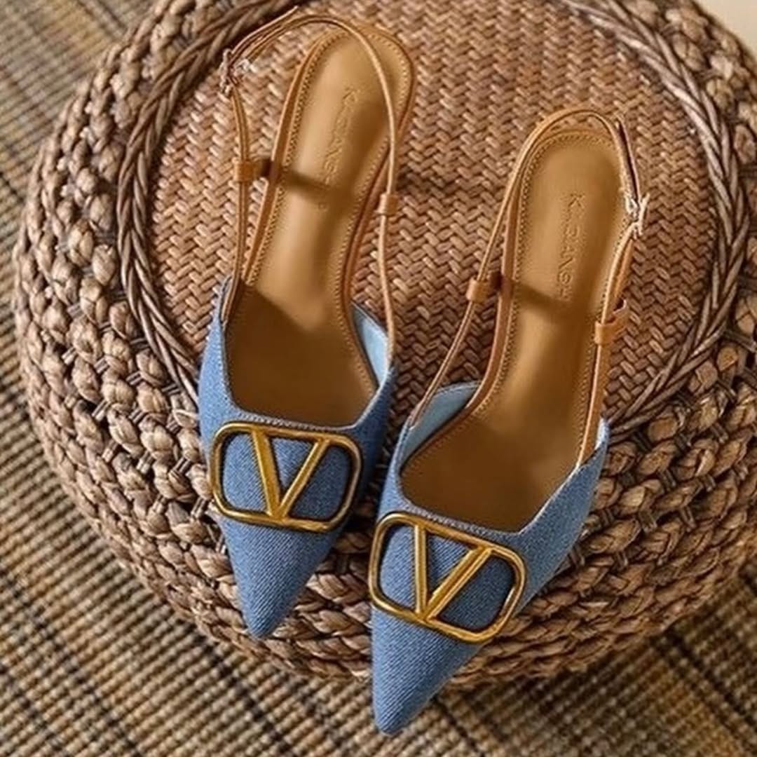 Denim heel (Blue)