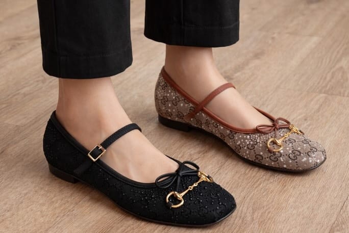 Aurora Mary Jane flats (Black)