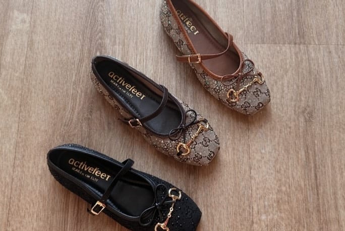 Aurora Mary Jane flats (Black)