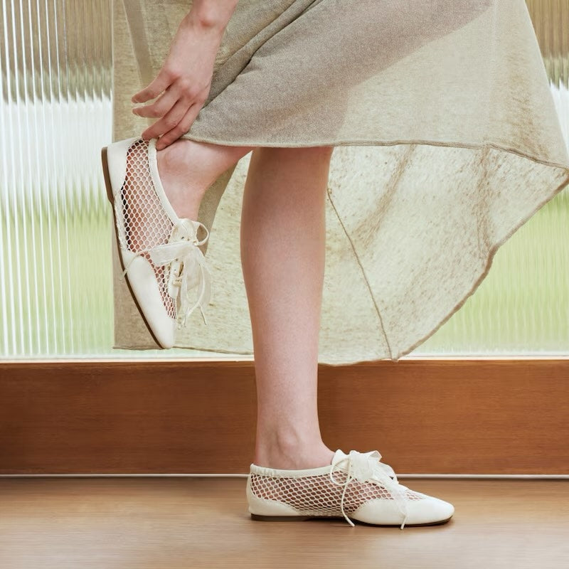 Organza shoe (White)