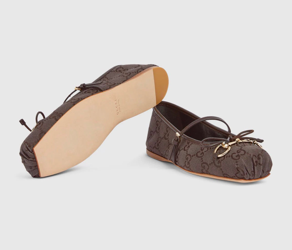 Aurora Mary Jane flats (Coffee)