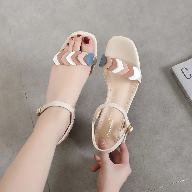 Leisure Women Sandals- Nude