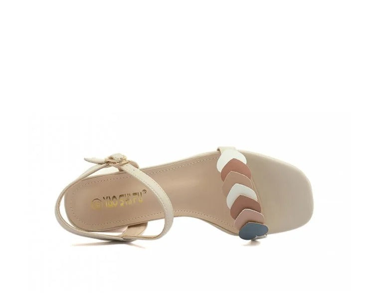 Leisure Women Sandals- Nude