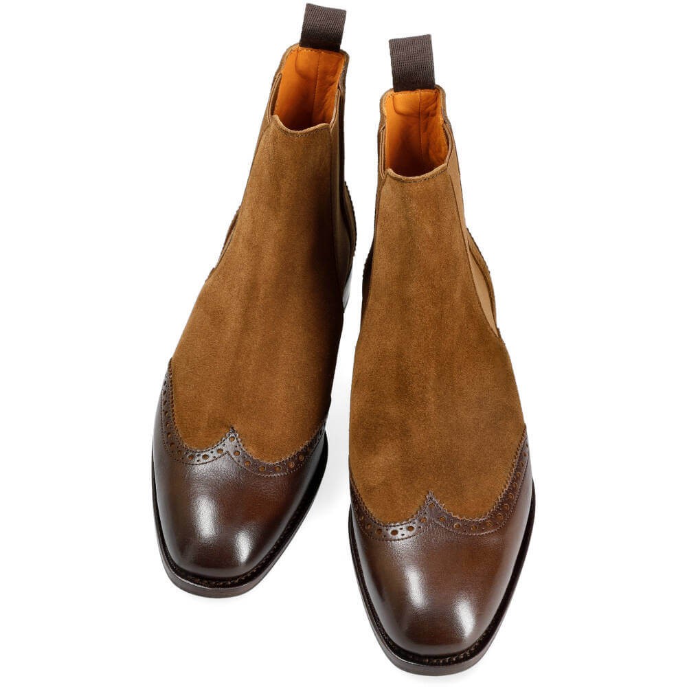 Wingtip Chelsea- Brown- 100% Pure leather