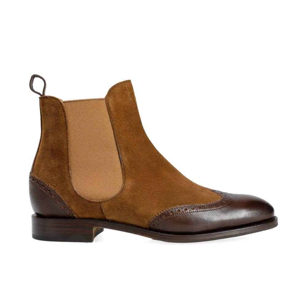 Wingtip Chelsea- Brown- 100% Pure leather