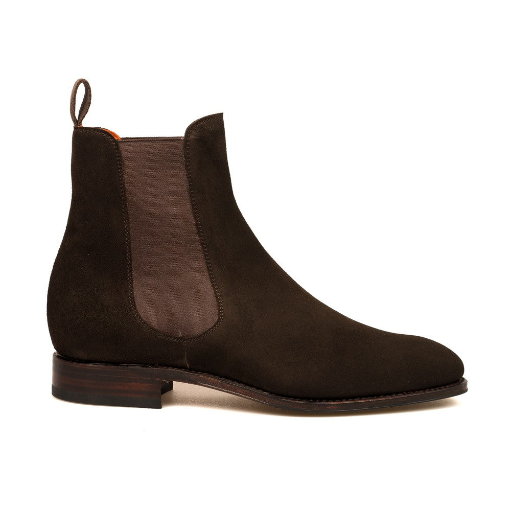 Chelsea Plain Shoes- Brown-100% Pure leather